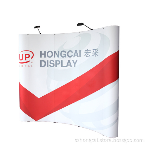 Convenient trade show pop up display stand